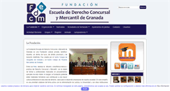 Desktop Screenshot of escueladerechoconcursal.org